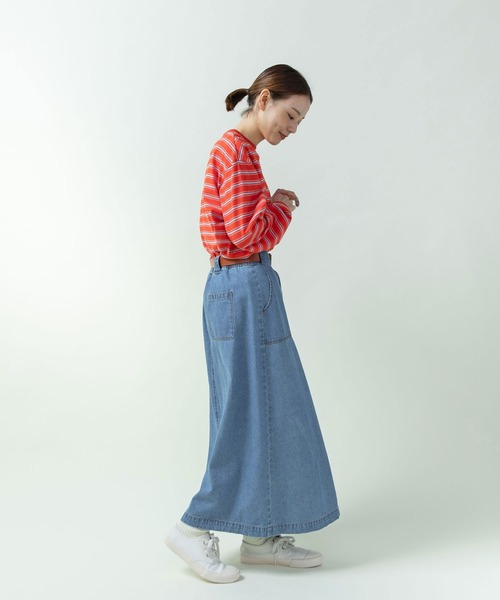 PAR ICI（パーリッシィ）の「ライトオンスデニム 後ろゴムスカート(セットアップ対応)（スカート・レディース・ブルー・FREE）」の10枚目の写真