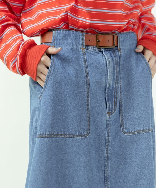 PAR ICI（パーリッシィ）の「ライトオンスデニム 後ろゴムスカート(セットアップ対応)（スカート・レディース・ブルー・FREE）」の17枚目の写真