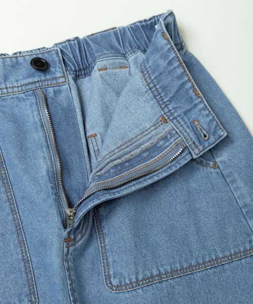 PAR ICI（パーリッシィ）の「ライトオンスデニム 後ろゴムスカート(セットアップ対応)（スカート・レディース・ブルー・FREE）」の21枚目の写真