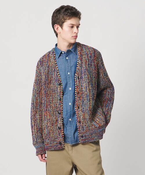 Coohem（コーヘン）の「＜COOHEM＞ BIG LINKS CARDIGAN/カーディガン（カーディガン/ボレロ・メンズ・レッド/ネイビー・M/L）」の2枚目の写真