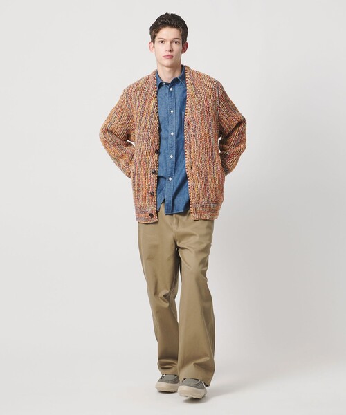 Coohem（コーヘン）の「＜COOHEM＞ BIG LINKS CARDIGAN/カーディガン（カーディガン/ボレロ・メンズ・レッド/ネイビー・M/L）」の4枚目の写真