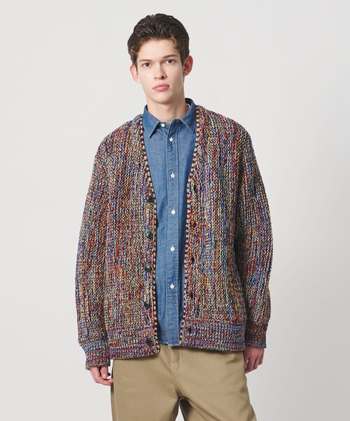 Coohem（コーヘン）の「＜COOHEM＞ BIG LINKS CARDIGAN/カーディガン（カーディガン/ボレロ・メンズ・レッド/ネイビー・M/L）」の5枚目の写真