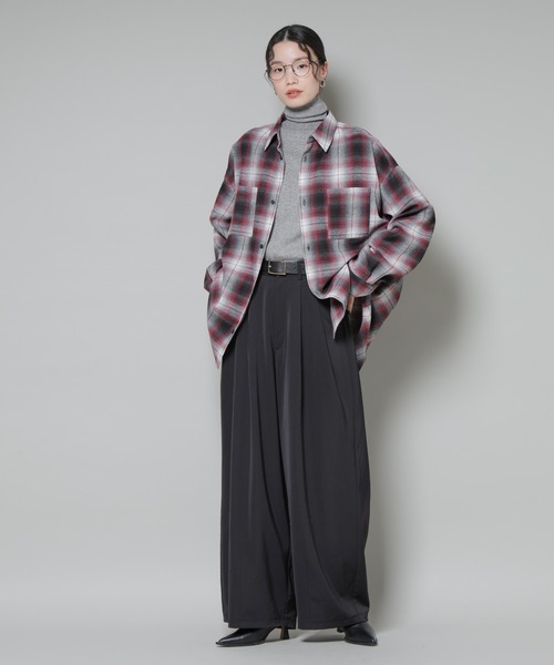 NANO universe(ナノユニバース)の「洗濯機洗可メタルボタンリブニット(ニット/セーター・レディース・オフホワイト/ブラック/ライトグレー・FREE)」の17枚目の写真