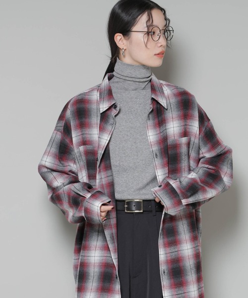 NANO universe(ナノユニバース)の「洗濯機洗可メタルボタンリブニット(ニット/セーター・レディース・オフホワイト/ブラック/ライトグレー・FREE)」の16枚目の写真