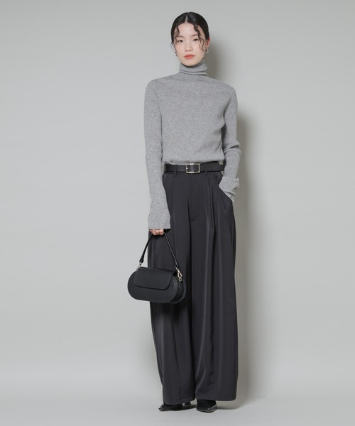 NANO universe(ナノユニバース)の「洗濯機洗可メタルボタンリブニット(ニット/セーター・レディース・オフホワイト/ブラック/ライトグレー・FREE)」の21枚目の写真