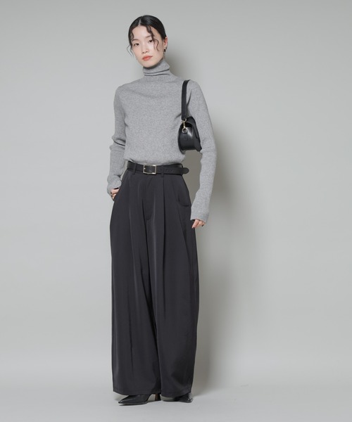 NANO universe(ナノユニバース)の「洗濯機洗可メタルボタンリブニット(ニット/セーター・レディース・オフホワイト/ブラック/ライトグレー・FREE)」の22枚目の写真