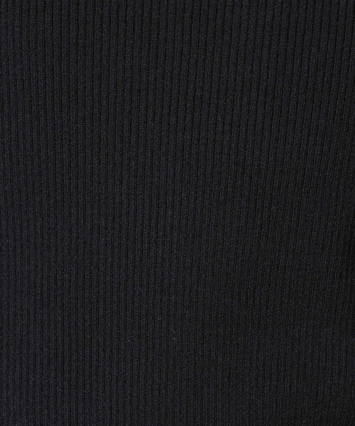 NANO universe(ナノユニバース)の「洗濯機洗可メタルボタンリブニット(ニット/セーター・レディース・オフホワイト/ブラック/ライトグレー・FREE)」の7枚目の写真