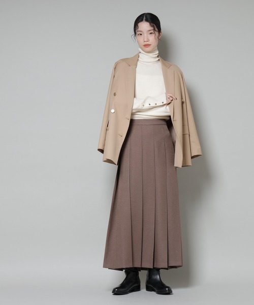 NANO universe(ナノユニバース)の「洗濯機洗可メタルボタンリブニット(ニット/セーター・レディース・オフホワイト/ブラック/ライトグレー・FREE)」の10枚目の写真