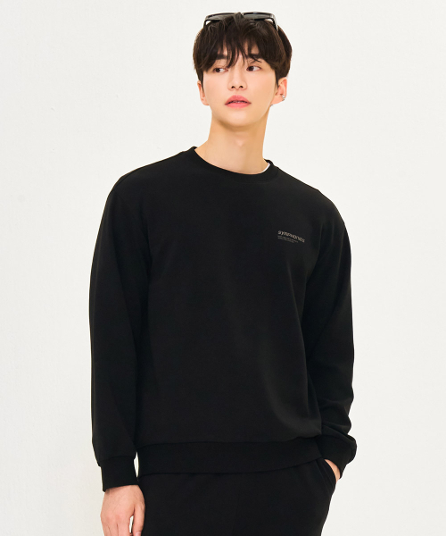 CHASECULT(チェイスカルト)の「男性レタリンググラフィックスウェットシャツ-ブラック(スウェット・メンズ・ブラック・95/105/100/110)」の2枚目の写真