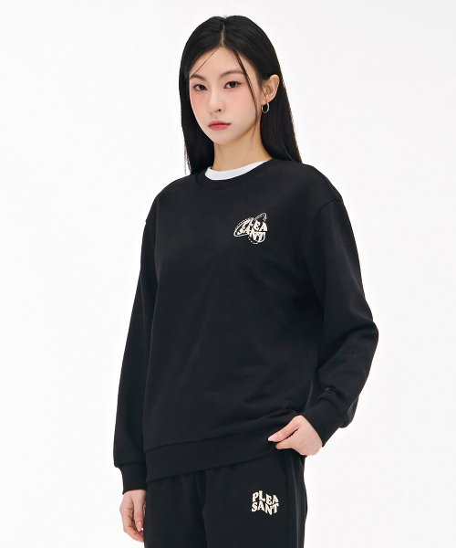 CHASECULT（チェイスカルト）の「レディース刺繍ポイントスウェットTシャツ-ブラック（スウェット・レディース・ブラック・90/85）」の2枚目の写真