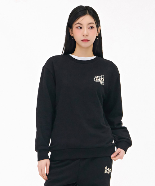 CHASECULT（チェイスカルト）の「レディース刺繍ポイントスウェットTシャツ-ブラック（スウェット・レディース・ブラック・90/85）」の4枚目の写真