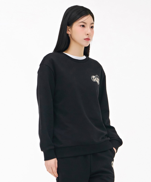 CHASECULT（チェイスカルト）の「レディース刺繍ポイントスウェットTシャツ-ブラック（スウェット・レディース・ブラック・90/85）」の5枚目の写真