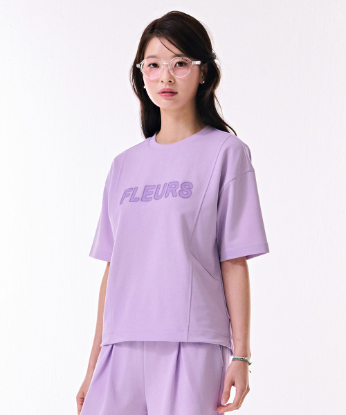 CHASECULT(チェイスカルト)の「レディースクーリングコットン切り替え半袖Tシャツ-DBRG5877D0T(Tシャツ/カットソー・レディース・バイオレット・85/90)」の3枚目の写真