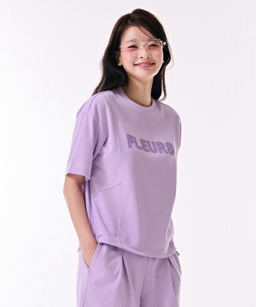 CHASECULT(チェイスカルト)の「レディースクーリングコットン切り替え半袖Tシャツ-DBRG5877D0T(Tシャツ/カットソー・レディース・バイオレット・85/90)」の5枚目の写真