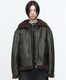 MILLO WOMEN（ミロウーマン）の「ウォッシュドビーガンレザーマスタング[ブラウン]（ムートンコート）」