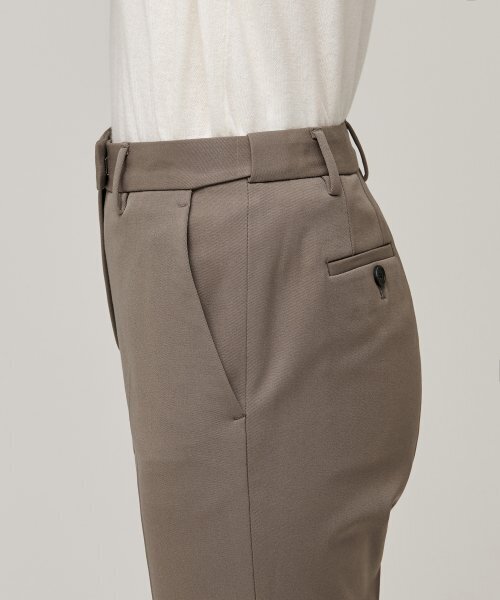 MUSINSA STANDARD WOMAN(ムシンサスタンダードウーマン)の「レディースヘビー級インナーナッピングスリムストレート隠しバンディングスラックス【ダスティベージュ】(スラックス・レディース・その他・34/32/30/31/24/25/26/27/28/29)」の5枚目の写真