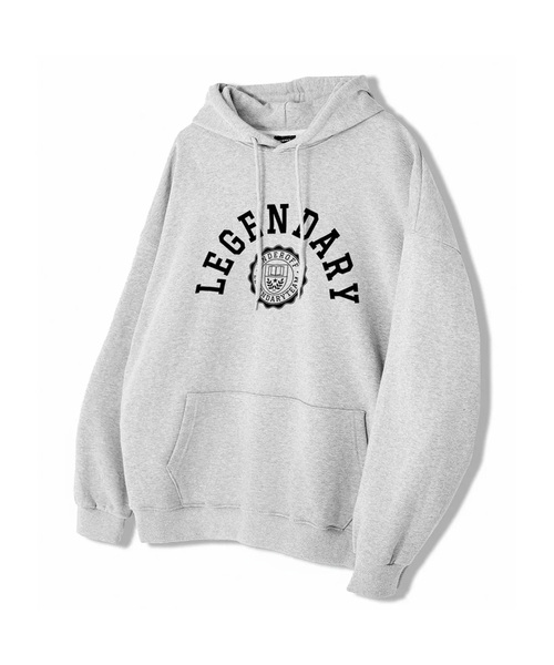 UNDEROFF(アンダーオフ)の「アセンティックリラックスドレジェンダリーフードパーカーグレー(パーカー・レディース・グレー・SMALL/MEDIUM/LARGE/X-LARGE)」の1枚目の写真