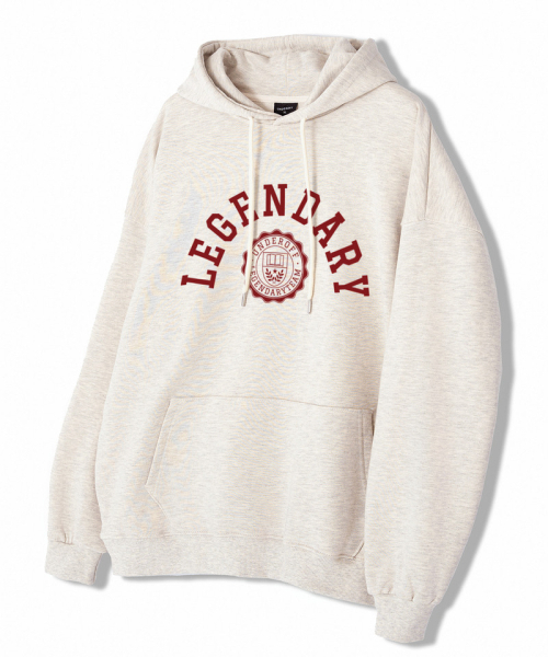 UNDEROFF(アンダーオフ)の「アセンティックリラックスドレジェンダリーフードパーカーグレー(パーカー・レディース・グレー・SMALL/MEDIUM/LARGE/X-LARGE)」の3枚目の写真