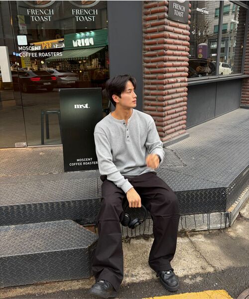 MUSINSA STANDARD（ムシンサスタンダード）の「コットンパラシュートパンツ[ブラック]（その他パンツ・メンズ・その他・30/31/33/26/27/28/40/38/42/36/34/32/29）」の11枚目の写真