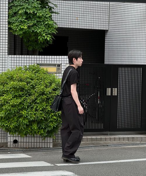 MUSINSA STANDARD（ムシンサスタンダード）の「コットンパラシュートパンツ[ブラック]（その他パンツ・メンズ・その他・30/31/33/26/27/28/40/38/42/36/34/32/29）」の18枚目の写真