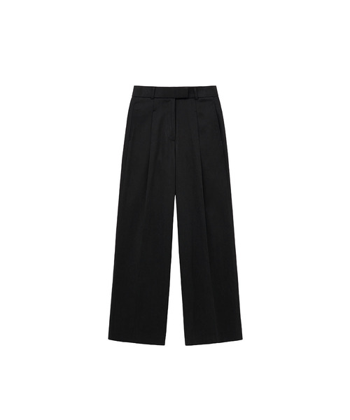 SIYAZU(シヤジュ)の「SIPT7169 セミブーツカットソフトコットンパンツ_ブラック(その他パンツ・レディース・ブラック・SMALL/MEDIUM/LARGE)」の1枚目の写真