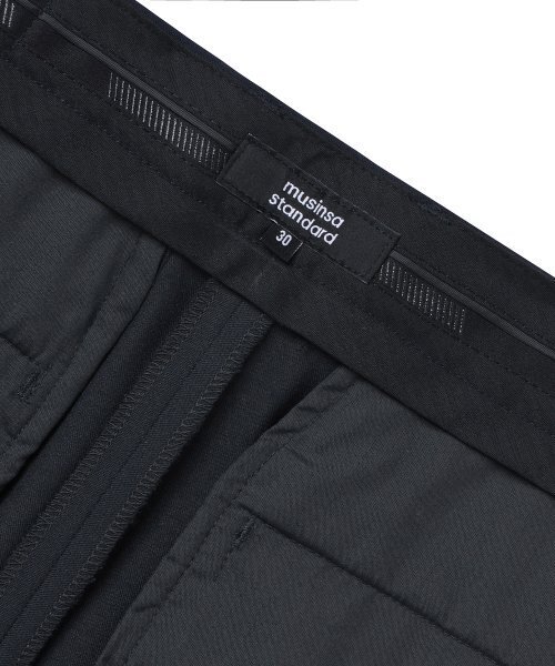 MUSINSA STANDARD（ムシンサスタンダード）の「ストレートヒドゥンバンディングスラックス[グレー]（スラックス・メンズ・その他・40/38/42/36/34/28/29/32/30/31/33/26/27）」の6枚目の写真
