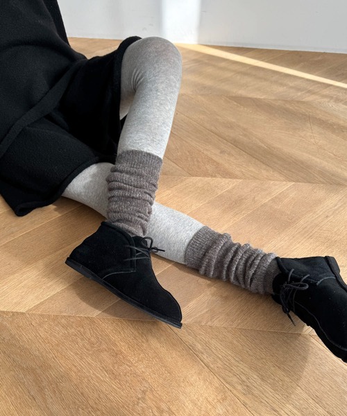 CANAL JEAN（キャナルジーン）の「El mar　ヘアリールーズソックス（ソックス/靴下・レディース・モカ/アイボリー/ブラック/グレー・ONE SIZE）」の4枚目の写真