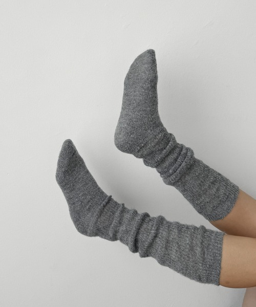 CANAL JEAN（キャナルジーン）の「El mar　ヘアリールーズソックス（ソックス/靴下・レディース・モカ/アイボリー/ブラック/グレー・ONE SIZE）」の7枚目の写真