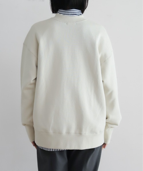 NOMBRE IMPAIR(ノンブルアンペール)の「Mロゴ刺繍裏毛 ハーフZIP P/O(スウェット・レディース・ライトグレー・FREE)」の2枚目の写真