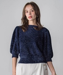 Viaggio Blu（ビアッジョブルー）の「ラメシャギーニット≪手洗い可能≫（ニット/セーター）」