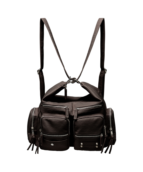 BLACKPURPLE(ブラックパープル)の「レト マルチカーゴバッグ Leto Multi Cargo Bag _ブラウン(ショルダーバッグ・レディース・ブラウン・FREE)」の3枚目の写真