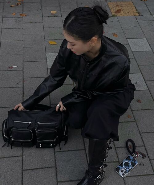 BLACKPURPLE(ブラックパープル)の「レト マルチカーゴバッグ Leto Multi Cargo Bag _ブラウン(ショルダーバッグ・レディース・ブラウン・FREE)」の15枚目の写真