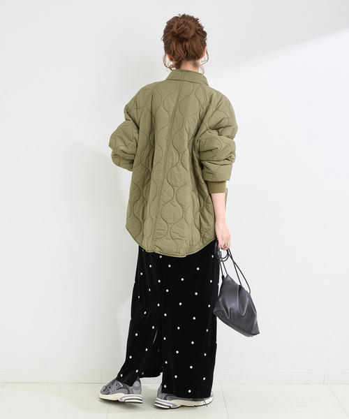 B.C STOCK（ベーセーストック）の「《追加6》【WEB限定】手洗い可 / ベロアフラワー刺繍ワンピース（ワンピース・レディース・ブラック・FREE）」の10枚目の写真