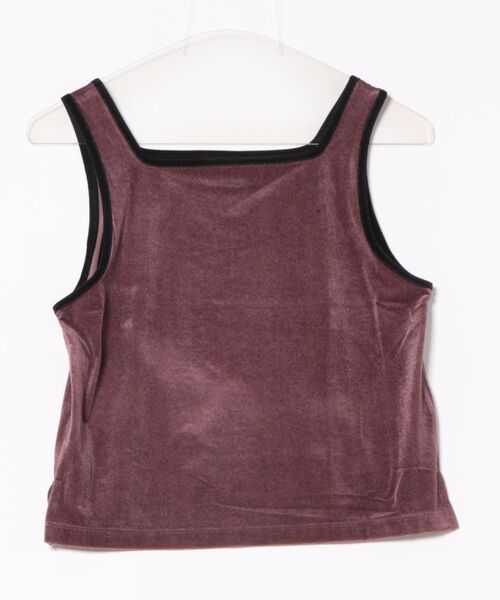Rouge vif la cle（ルージュヴィフラクレ）の「【Keena/キーナ】ベルベットタンクトップス/トップス/ベロア/レイヤード【WEB限定】（Tシャツ/カットソー・レディース・カーキ/ブラック/ブラック系その他/ブラック系その他2/ピンク・フリー）」の18枚目の写真