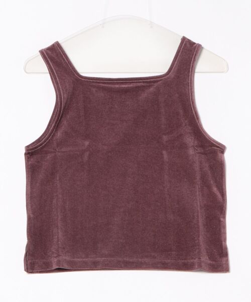 Rouge vif la cle（ルージュヴィフラクレ）の「【Keena/キーナ】ベルベットタンクトップス/トップス/ベロア/レイヤード【WEB限定】（Tシャツ/カットソー・レディース・カーキ/ブラック/ブラック系その他/ブラック系その他2/ピンク・フリー）」の22枚目の写真