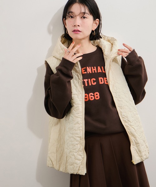 セール】刺繍キルトフードベスト（ベスト）｜LE CERCLE par rope