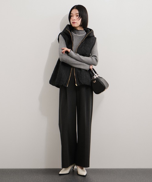 セール】刺繍キルトフードベスト（ベスト）｜LE CERCLE par rope