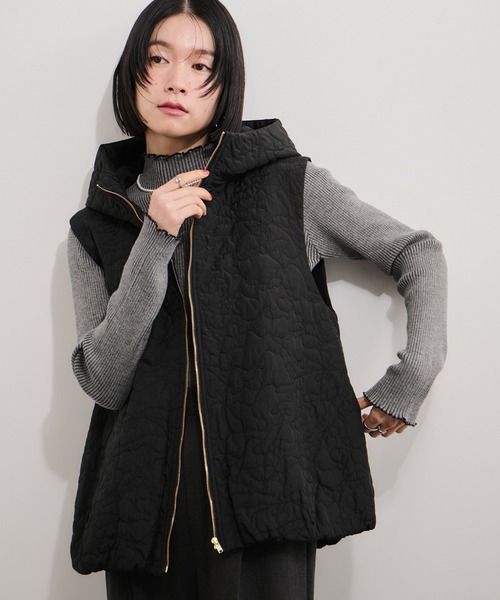 セール】刺繍キルトフードベスト（ベスト）｜LE CERCLE par rope