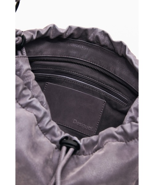 Desigual（デシグアル）の「ウォッシュドデニム ギャザーハンドルバッグ（ハンドバッグ・レディース・ブラック・FREE）」の10枚目の写真