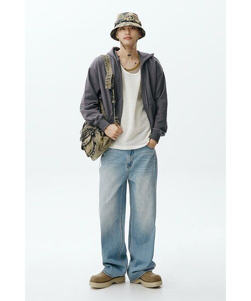 TOFFEE（トフィー）の「2WAYスウェットフード集業（CHARCOAL）（パーカー・レディース・その他・LARGE/MEDIUM/SMALL/X-LARGE）」の5枚目の写真