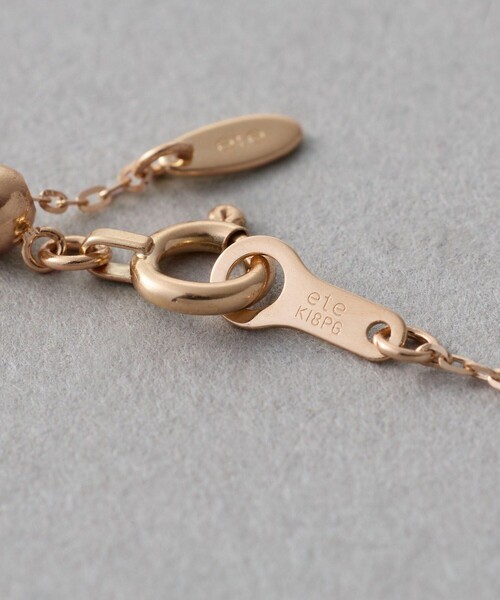 ete（エテ）の「[レイヤード] K18MPG ミラーカットチェーン ブレスレット（ブレスレット・レディース・ピンクゴールド・FREE）」の3枚目の写真