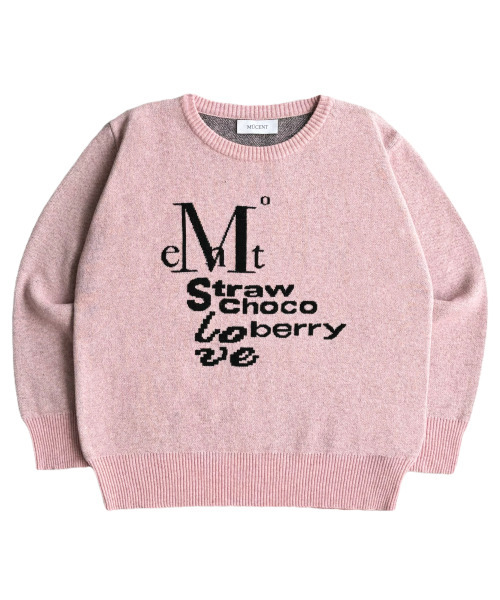 サードベリー ビッグロゴレタリングジャカードニット（成人男女共用