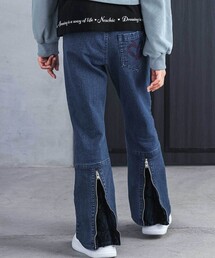 nexchic（ネクシック）の「ツイル＆デニムジッパー付きパンツ(110~150cm)（デニムパンツ）」