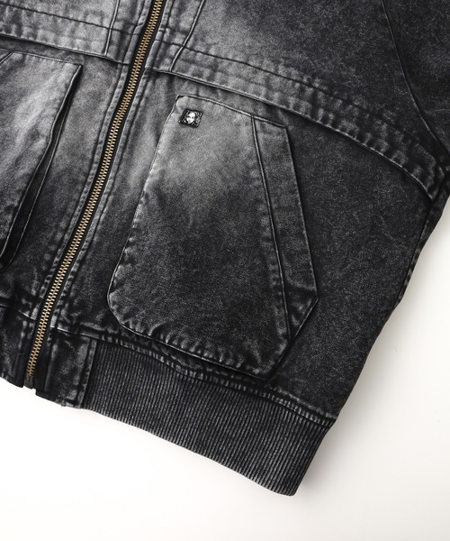 X-girl(エックスガール)の「ARCH LOGO HOODED JACKET(ブルゾン・レディース・ブラウン/ブラック・S/M)」の7枚目の写真