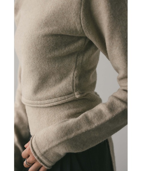 STYLEMIXER(スタイルミキサー)の「2WAYウエストマークニット(ニット/セーター・レディース・ベージュ/ブラック・SMALL/MEDIUM)」の13枚目の写真