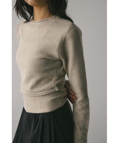 STYLEMIXER(スタイルミキサー)の「2WAYウエストマークニット(ニット/セーター・レディース・ベージュ/ブラック・SMALL/MEDIUM)」の15枚目の写真