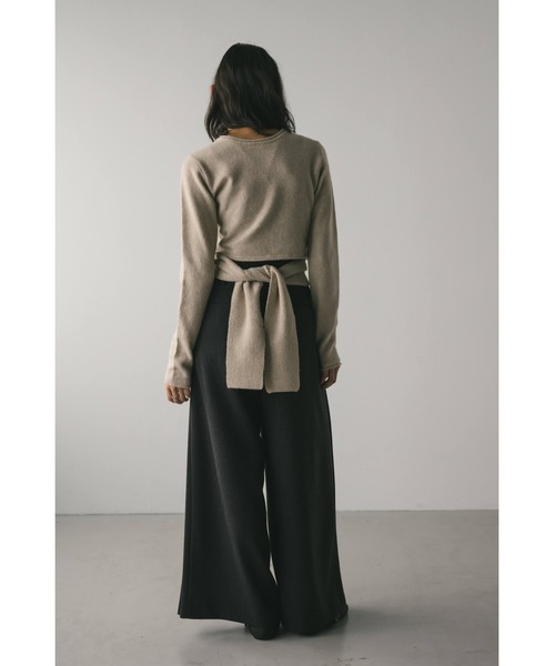 STYLEMIXER(スタイルミキサー)の「2WAYウエストマークニット(ニット/セーター・レディース・ベージュ/ブラック・SMALL/MEDIUM)」の7枚目の写真