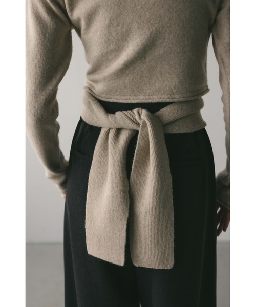 STYLEMIXER(スタイルミキサー)の「2WAYウエストマークニット(ニット/セーター・レディース・ベージュ/ブラック・SMALL/MEDIUM)」の18枚目の写真