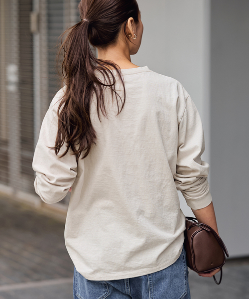 メッセージロゴロングTシャツ　フレームワーク メッセージロゴロングTシャツ（Tシャツ/カットソー）｜FRAMeWORK