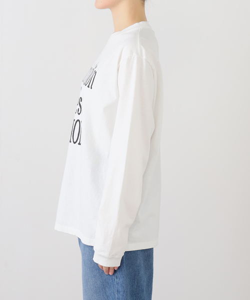 セール】メッセージロゴロングTシャツ（Tシャツ/カットソー